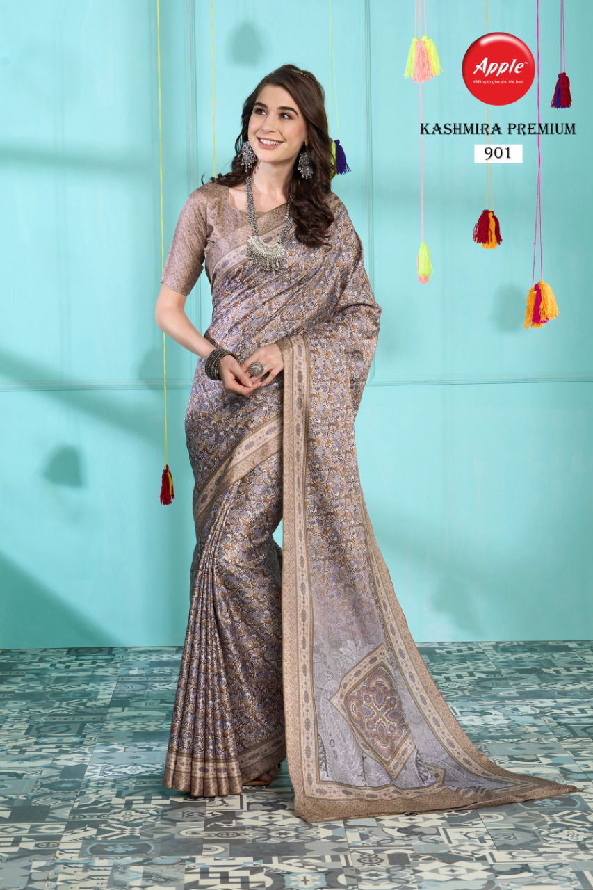 Apple Kashmira Premium Vol 9 Designer Ethnic Wear Wholesale Painted Sarees
